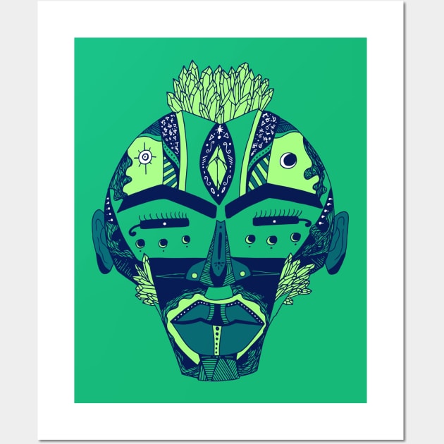 Ngreen African Mask 4 Wall Art by kenallouis